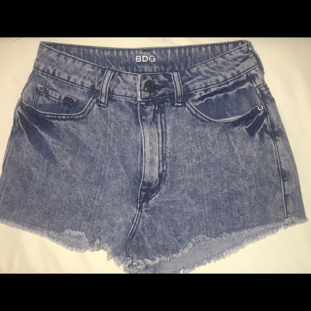 BDG high-waisted denim shorts
